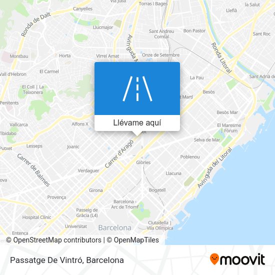 Mapa Passatge De Vintró