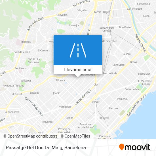 Mapa Passatge Del Dos De Maig