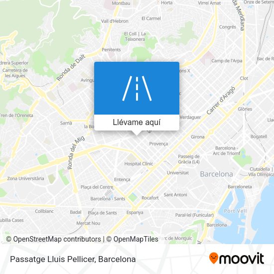 Mapa Passatge Lluis Pellicer