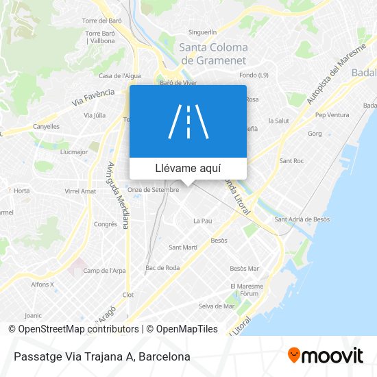 Mapa Passatge Via Trajana A