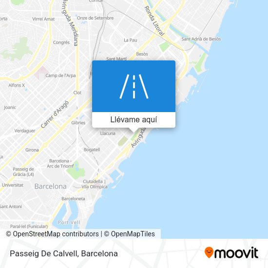 Mapa Passeig De Calvell