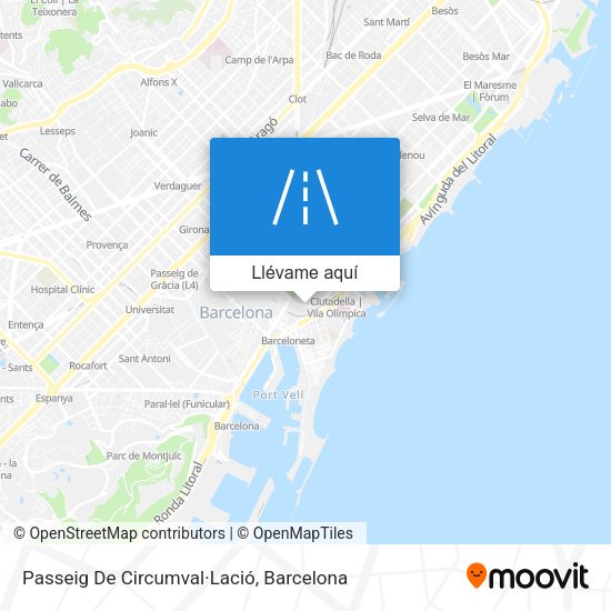 Mapa Passeig De Circumval·Lació