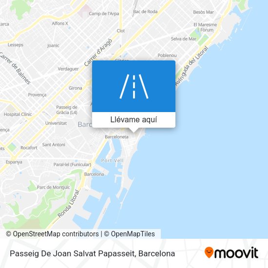 Mapa Passeig De Joan Salvat Papasseit