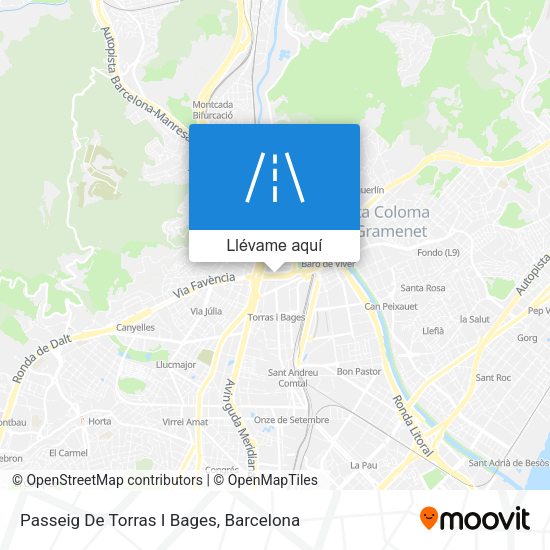Mapa Passeig De Torras I Bages