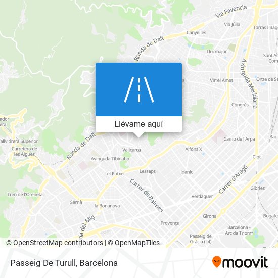 Mapa Passeig De Turull