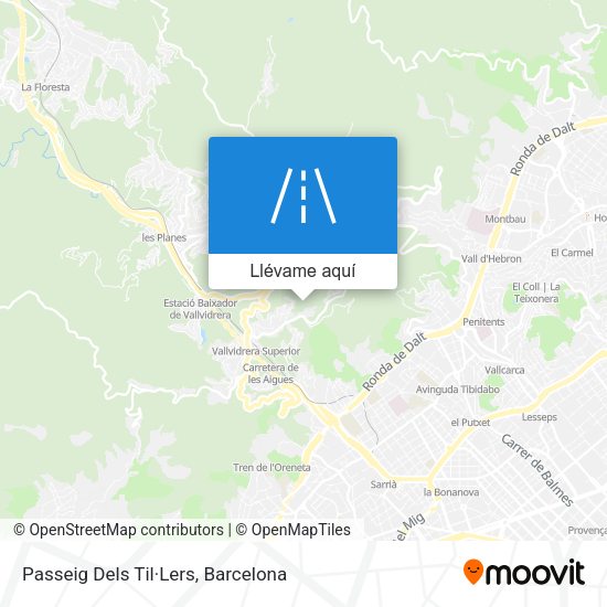 Mapa Passeig Dels Til·Lers
