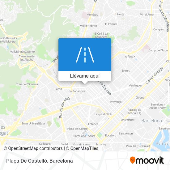 Mapa Plaça De Castelló