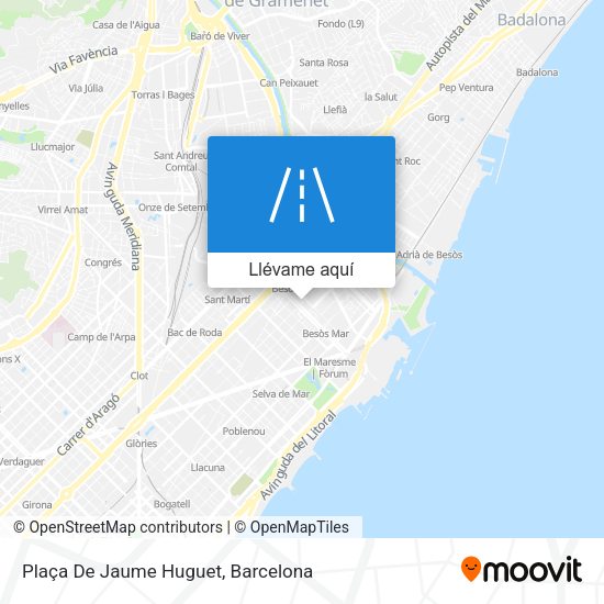 Mapa Plaça De Jaume Huguet