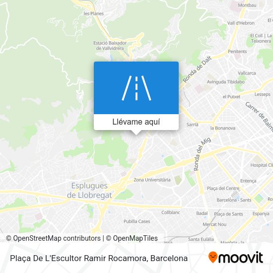 Mapa Plaça De L'Escultor Ramir Rocamora
