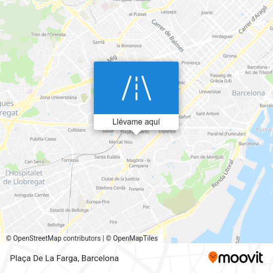 Mapa Plaça De La Farga