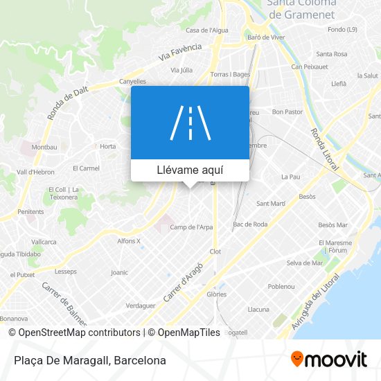 Mapa Plaça De Maragall
