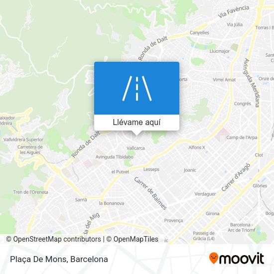 Mapa Plaça De Mons