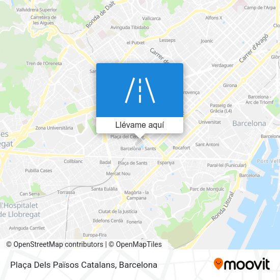 Mapa Plaça Dels Països Catalans