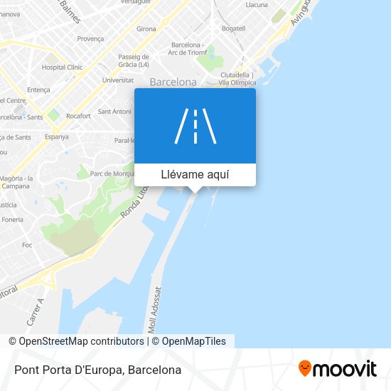 Mapa Pont Porta D'Europa