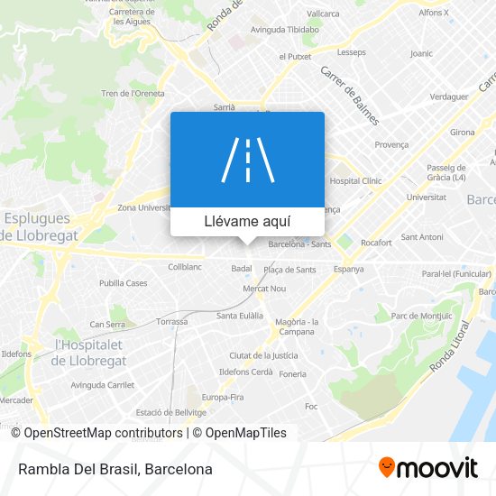 Mapa Rambla Del Brasil