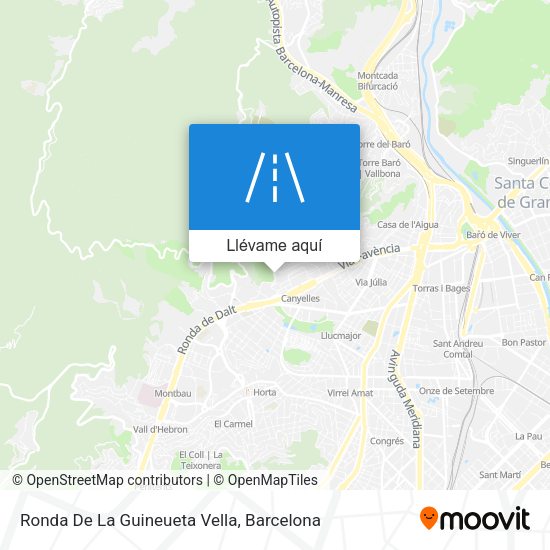 Mapa Ronda De La Guineueta Vella