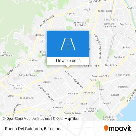 Mapa Ronda Del Guinardó