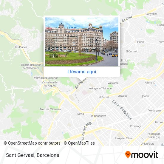 Mapa Sant Gervasi
