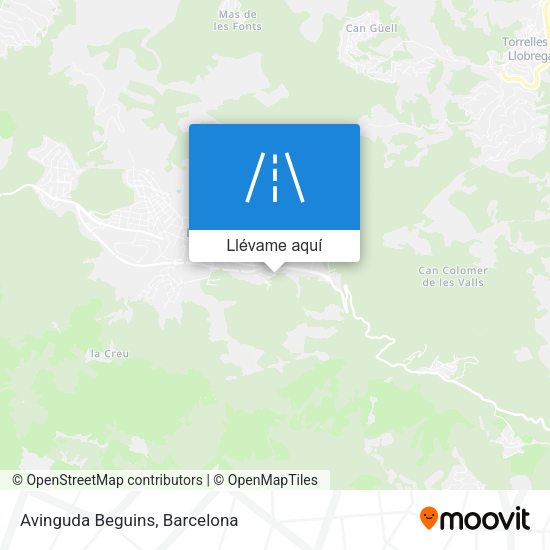 Mapa Avinguda Beguins