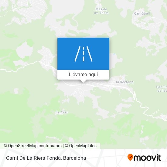 Mapa Camí De La Riera Fonda