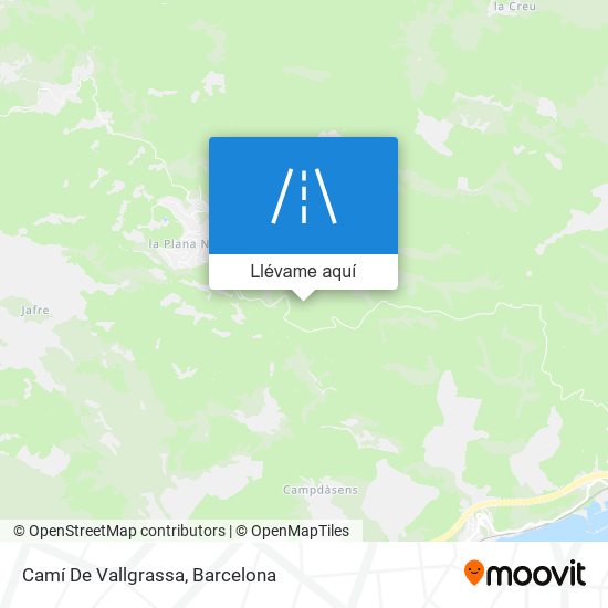 Mapa Camí De Vallgrassa