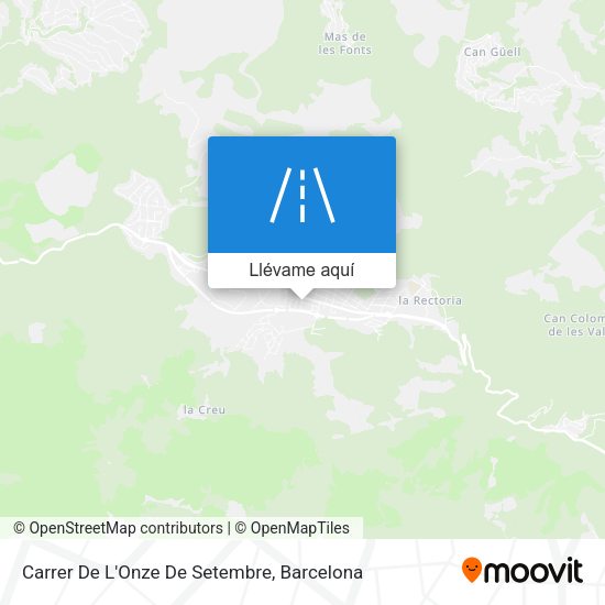 Mapa Carrer De L'Onze De Setembre
