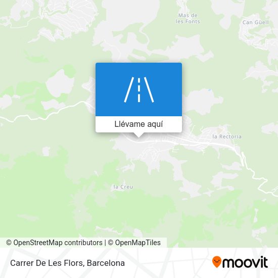 Mapa Carrer De Les Flors