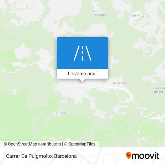 Mapa Carrer De Puigmolto