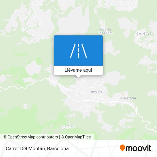Mapa Carrer Del Montau