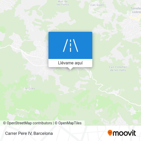 Mapa Carrer Pere IV