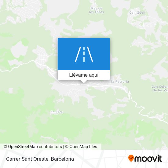 Mapa Carrer Sant Oreste