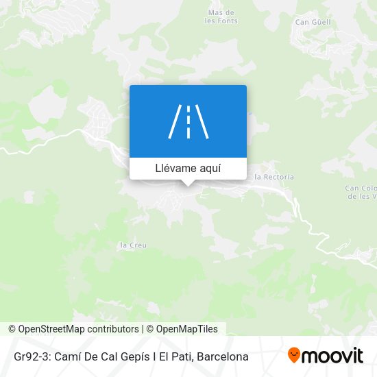 Mapa Gr92-3: Camí De Cal Gepís I El Pati