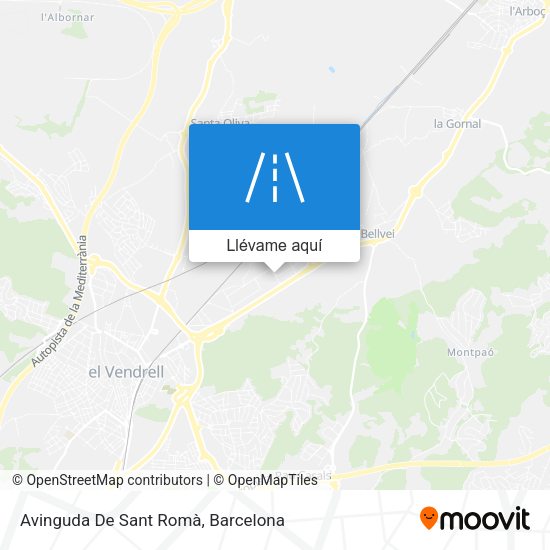 Mapa Avinguda De Sant Romà