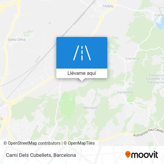 Mapa Camí Dels Cubellets