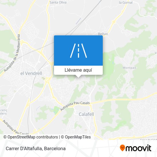 Mapa Carrer D'Altafulla
