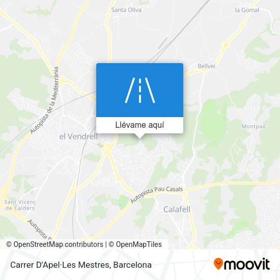 Mapa Carrer D'Apel·Les Mestres