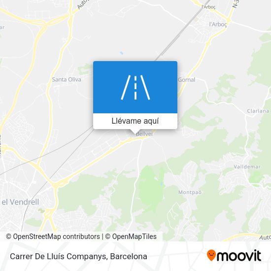 Mapa Carrer De Lluís Companys