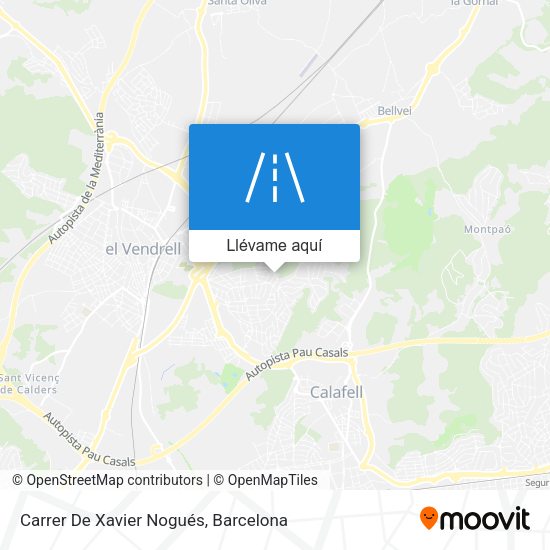 Mapa Carrer De Xavier Nogués