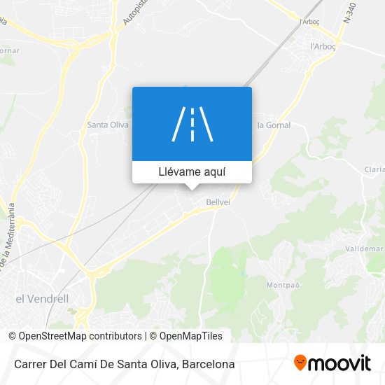 Mapa Carrer Del Camí De Santa Oliva