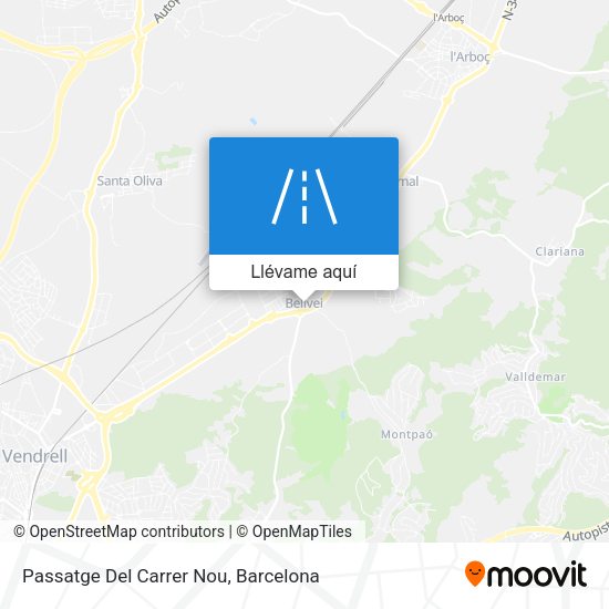 Mapa Passatge Del Carrer Nou