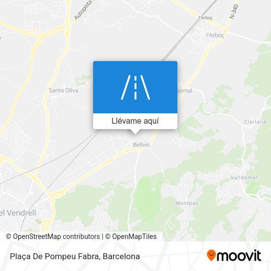 Mapa Plaça De Pompeu Fabra