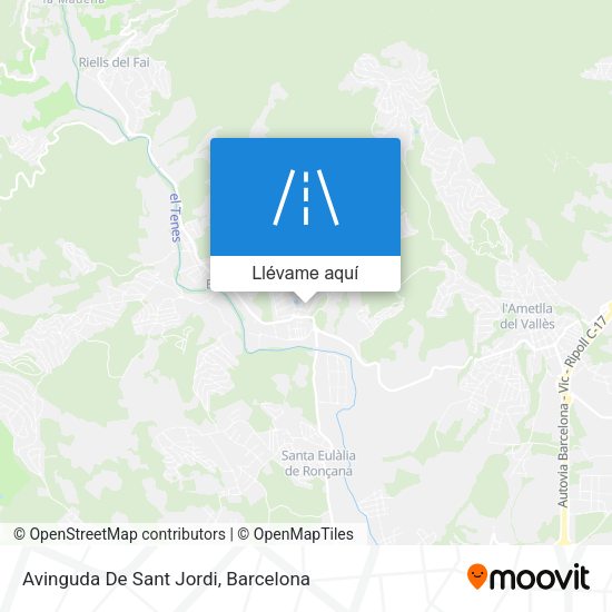Mapa Avinguda De Sant Jordi