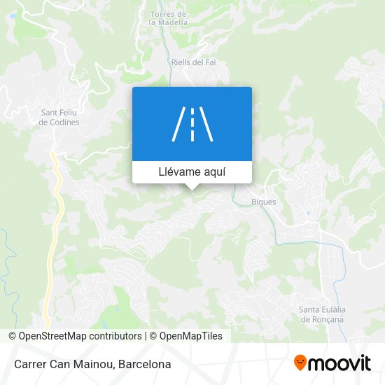 Mapa Carrer Can Mainou