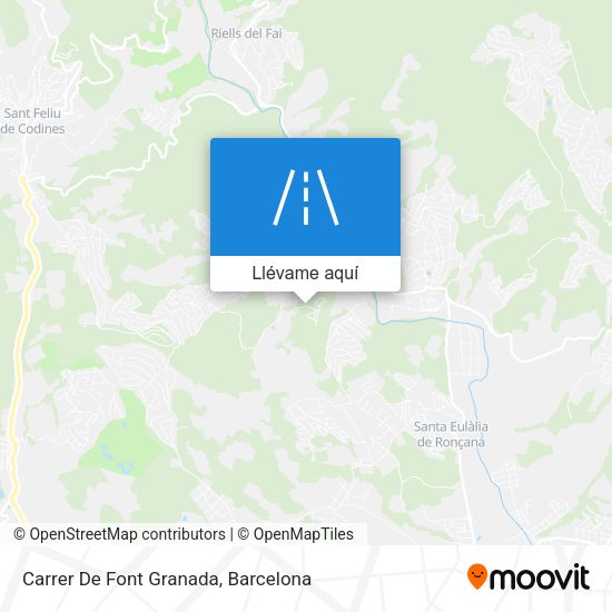 Mapa Carrer De Font Granada