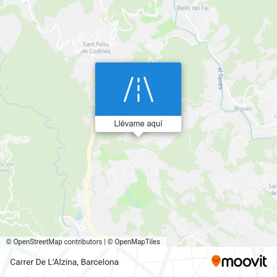 Mapa Carrer De L'Alzina