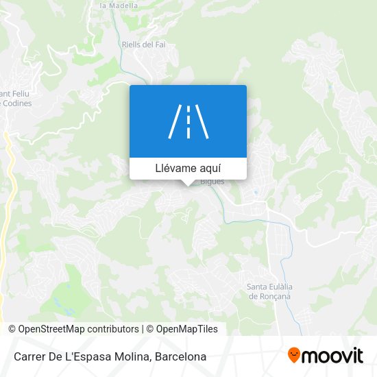 Mapa Carrer De L'Espasa Molina