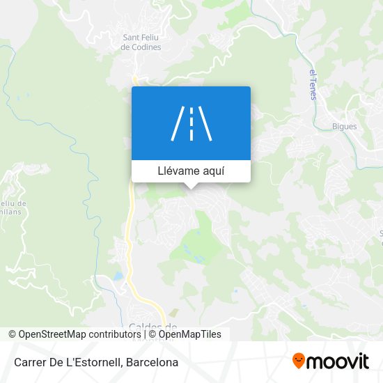Mapa Carrer De L'Estornell