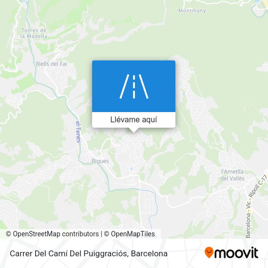 Mapa Carrer Del Camí Del Puiggraciós