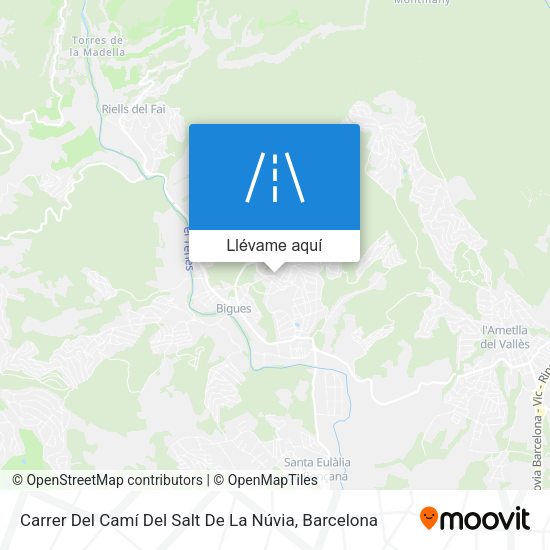Mapa Carrer Del Camí Del Salt De La Núvia