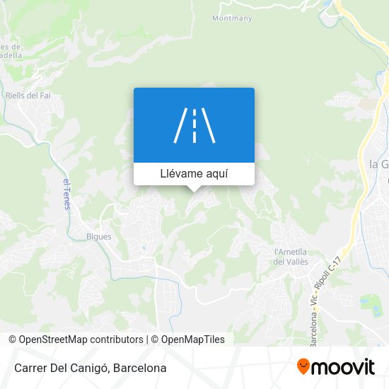 Mapa Carrer Del Canigó